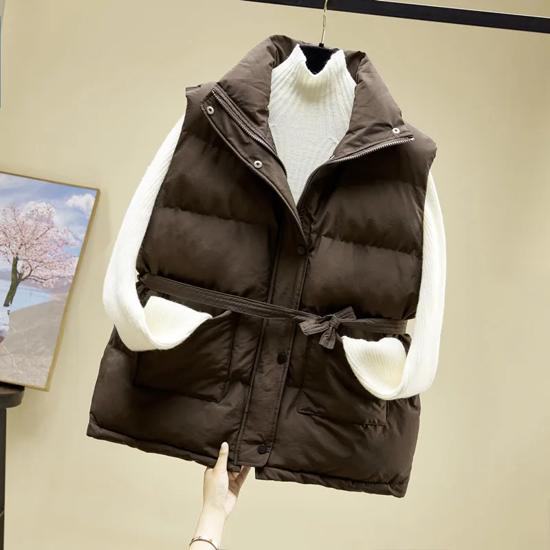 

Женский короткий пуховой жилет, теплая ветровка на белом утином пуху, безрукавка без рукавов, Осень-зима 2021