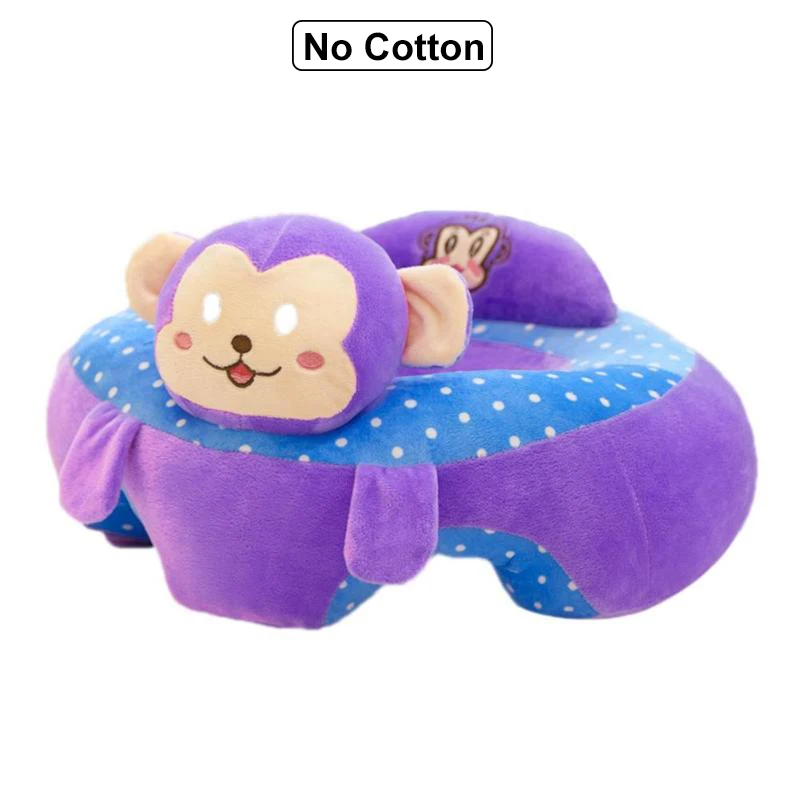 No cotton 03 Детский чехол для дивана с героями мультфильмов, детский стульчик для кормления, диван, кожа, Детский плюшевый стульчик, поддержка детей, учатся сидеть, тренировка, плюшевая игрушка - Цвет: No cotton 03