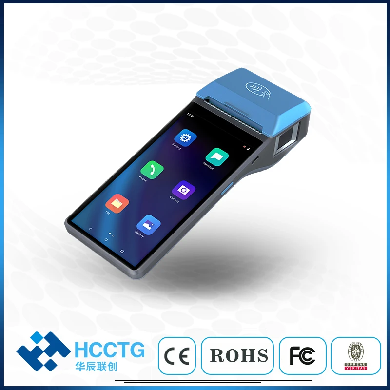 

Handheld Android 10 Pos Terminal Printer With Bluetooth Thermal Receipt Printer 4G WiFi Mobile Order POS Terminal Z300