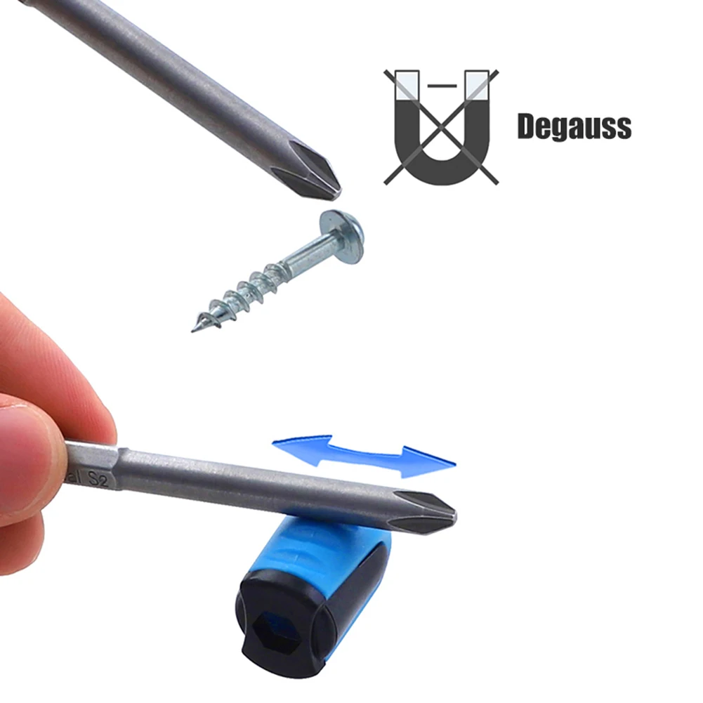 

Lightweight Screwdriver Magnetizer Portable Strong 5pcs Screwdriver Bit