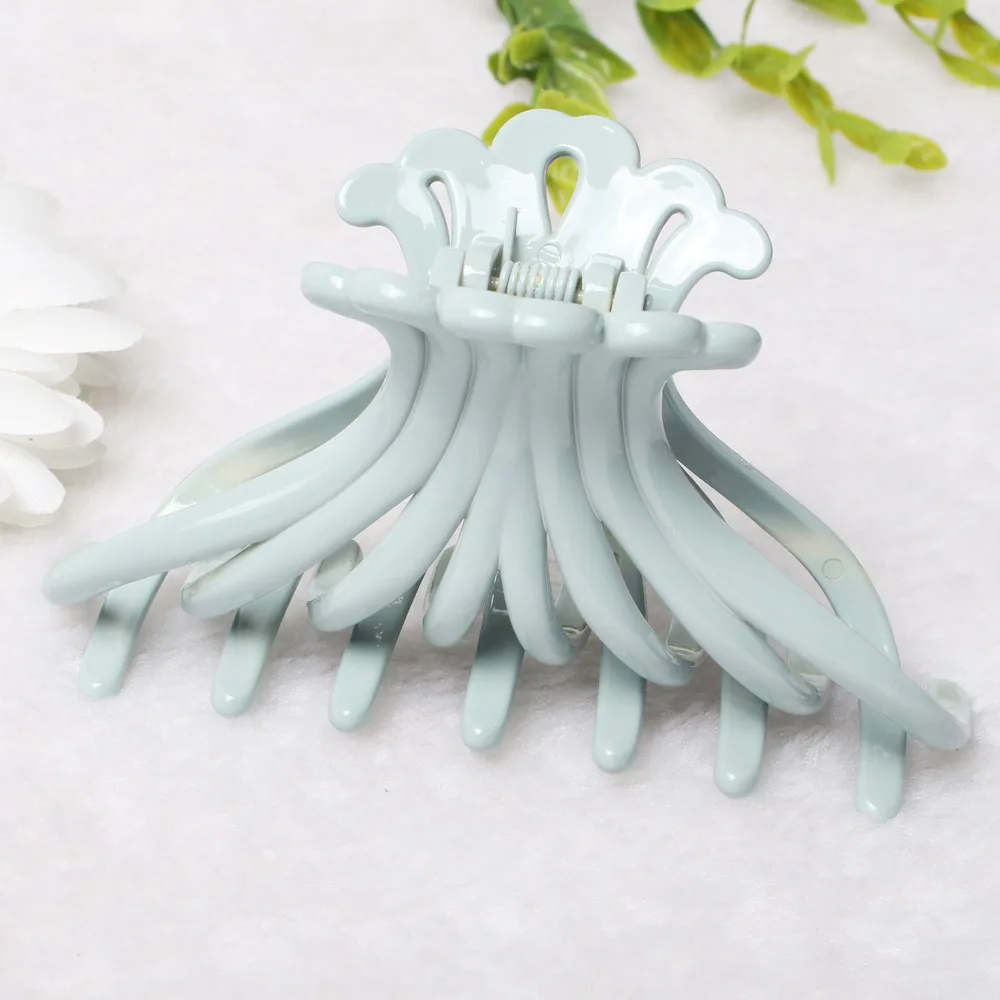 Женский большой зажим для волос краб пластиковые заколки простые ванны