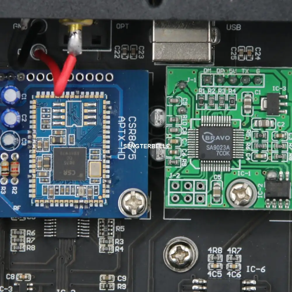 Готовая 6N3 вакуумная трубка CSR8675 Bluetooth пульт дистанционного управления PCM1794A