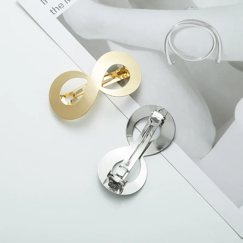 Металлическая заколка для волос в европейском и американском стиле с