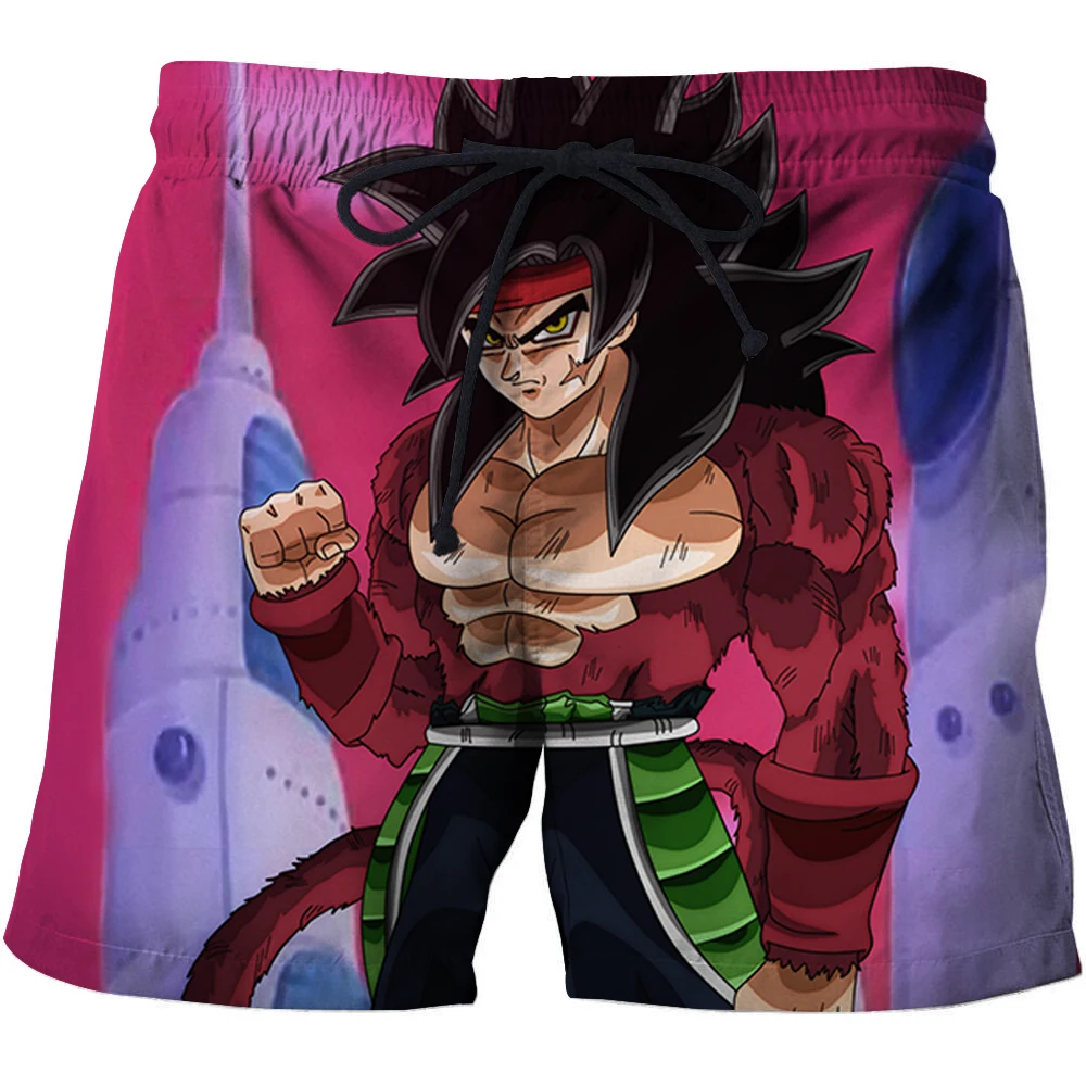Повседневные летние шорты для серфинга мужские пляжные с принтом Dragon Ball Z