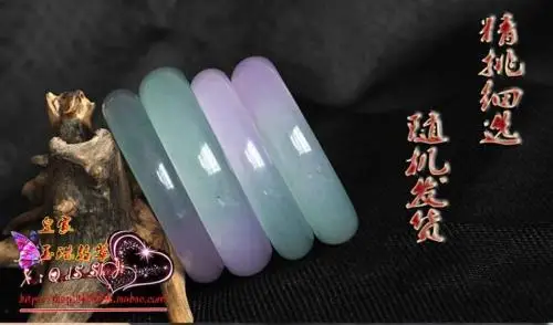 

LETSFUN Fine Jewelry Chinese Natural Beautiful Emerald Green Nephrite Jade Bangle Bracelet Free Shipping