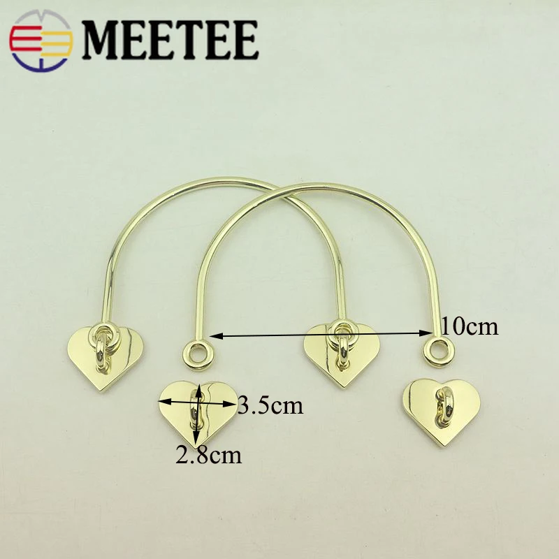 2 шт. металлическая ручка для сумки пряжки женской сумочки с замком украшение