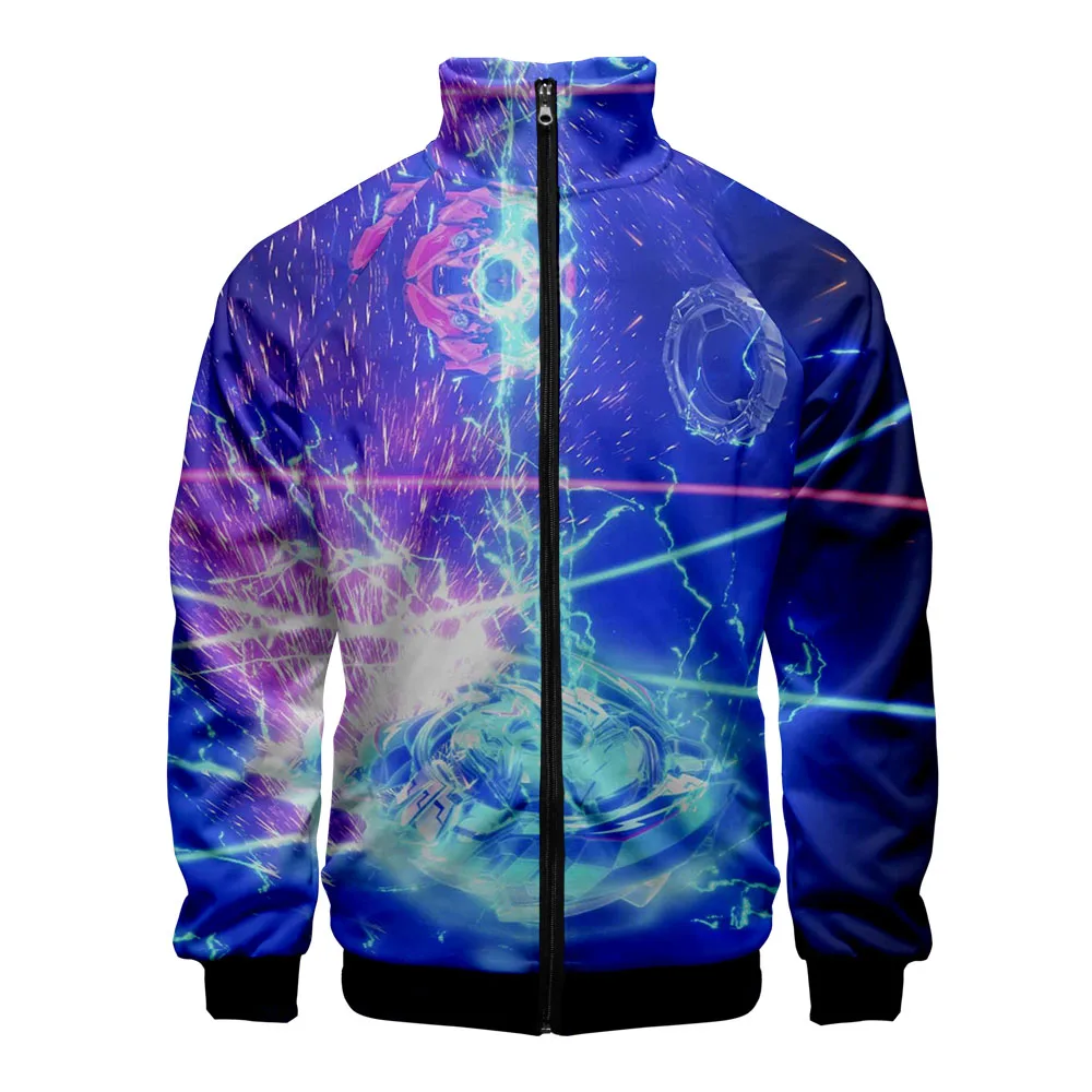 

Beyblade Burst Evolution 3D Stand Collar Stand Collar Zip Jacket Unisex Long Sleeve Sweatshirt Jacket 2021 Casual Streetwear