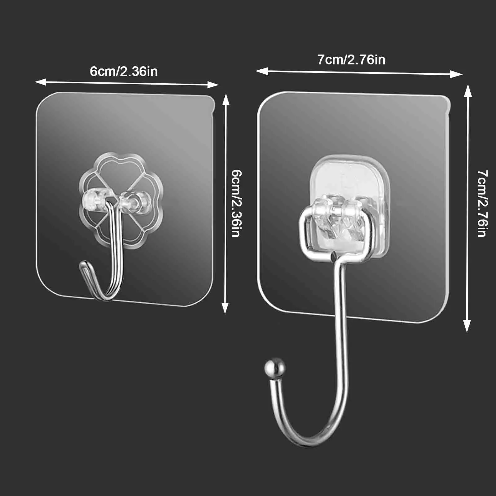 

5/10 Pcs New Transparent Strong Self Adhesive Door Wall Hangers Hooks Suction Heavy Load Rack Cup Sucker For Kitchen Bathroom