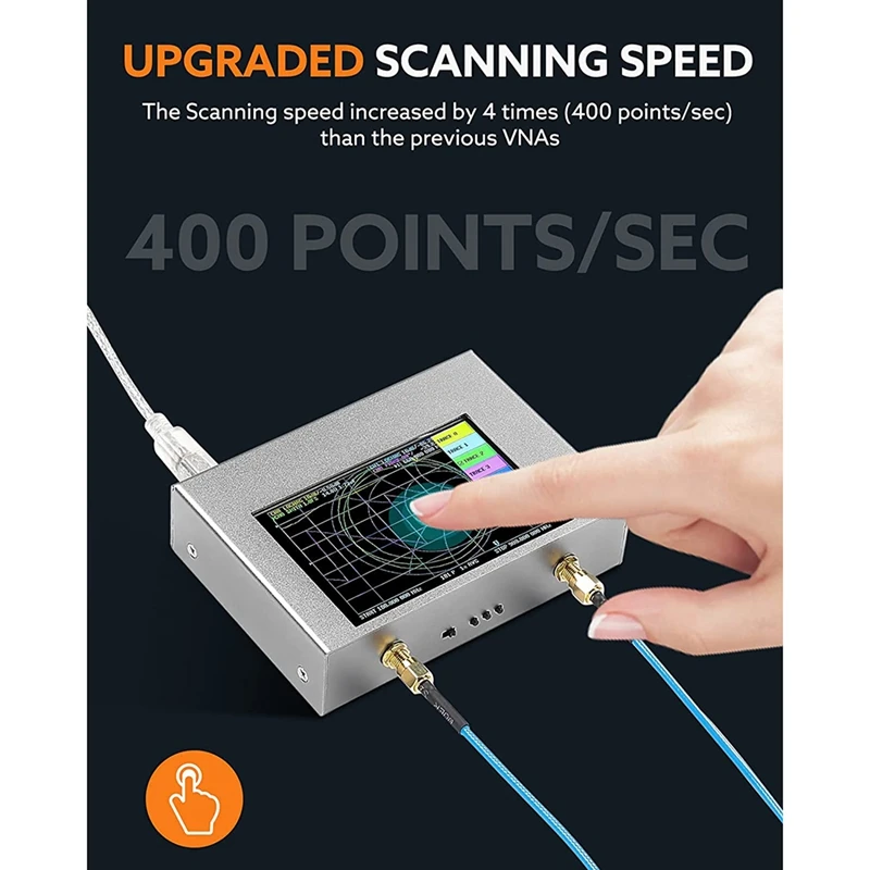 Векторный анализатор сети NanoVNA V2 Plus4 50 кгц-4 ГГц с комплектом радиочастотных