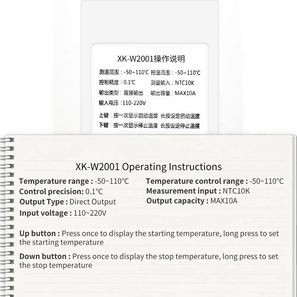 Digital LED Thermometer Temperature Controller Thermostat Incubator Control Microcomputer Delay start With Probe 110-220V 1500W |