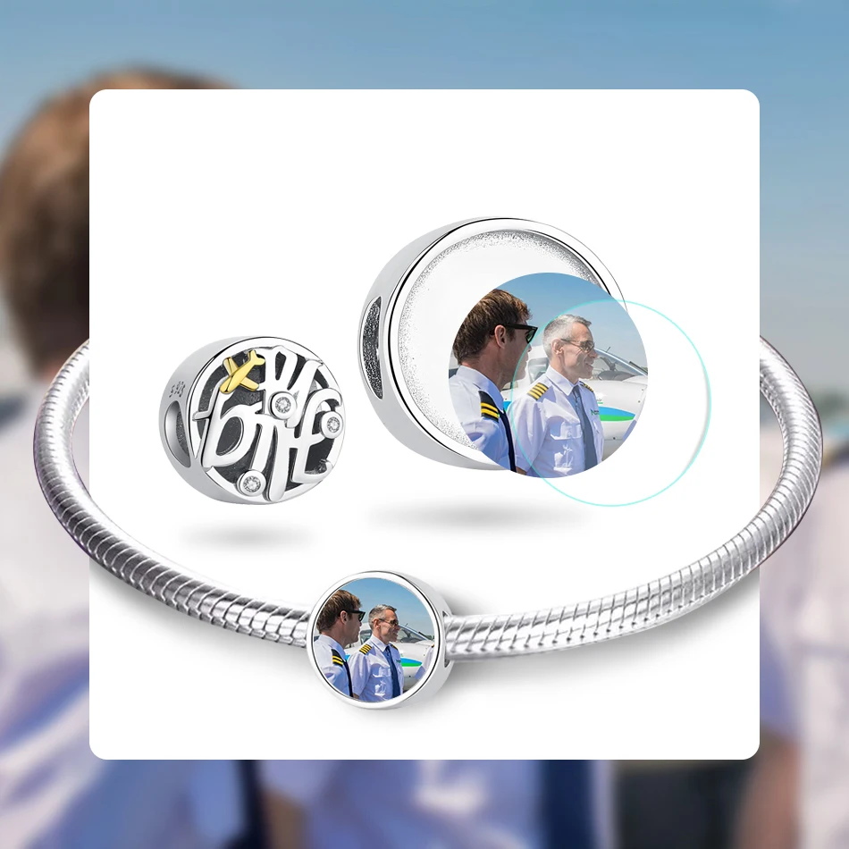 Фото на заказ 100% стерлингового серебра модные солнцезащитные очки авиаторы из