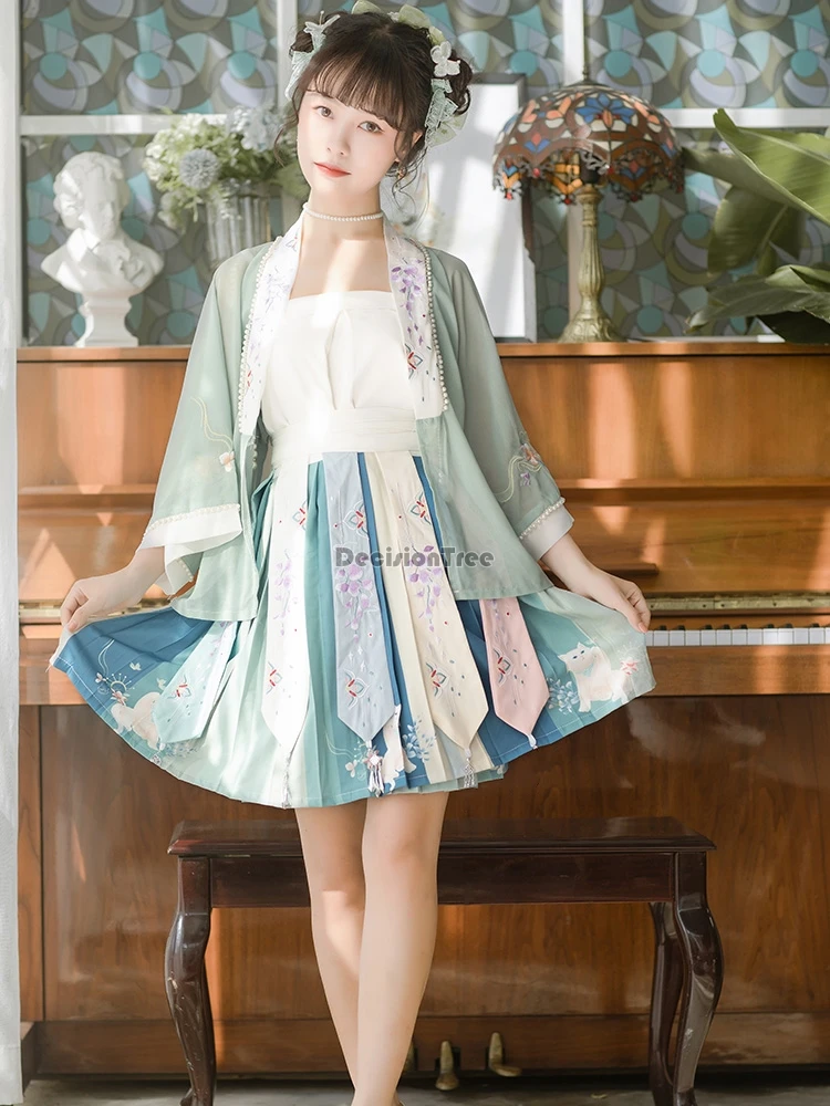 

2021 ancient chinese costume women clothes traditional hanfu song dynasty dance costumes folk fairy oriental performance costume