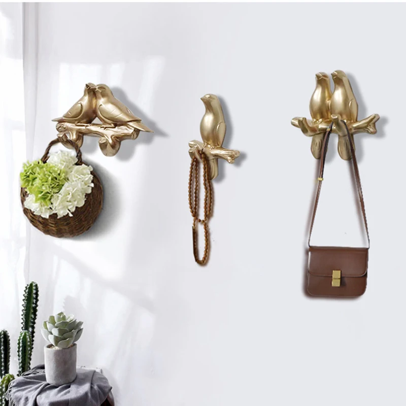 Nordic Bird Hook Animal Hooks American Hanging Holder Hanger Keys Bedroom Door Home Decor Wall Decoration | Дом и сад