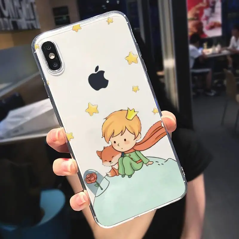 

The Little Prince Phone Case Transparent soft For iphone 5 6 7 8 11 12 s c se plus mini x xs xr pro max cover shell funda