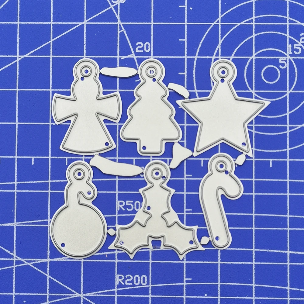 Christmas Pendant Gadgets Craft Metal Cutting Frame Templates Scrapbooking Embossing Paper Cards Photo Album Stencils Dies | Дом и сад