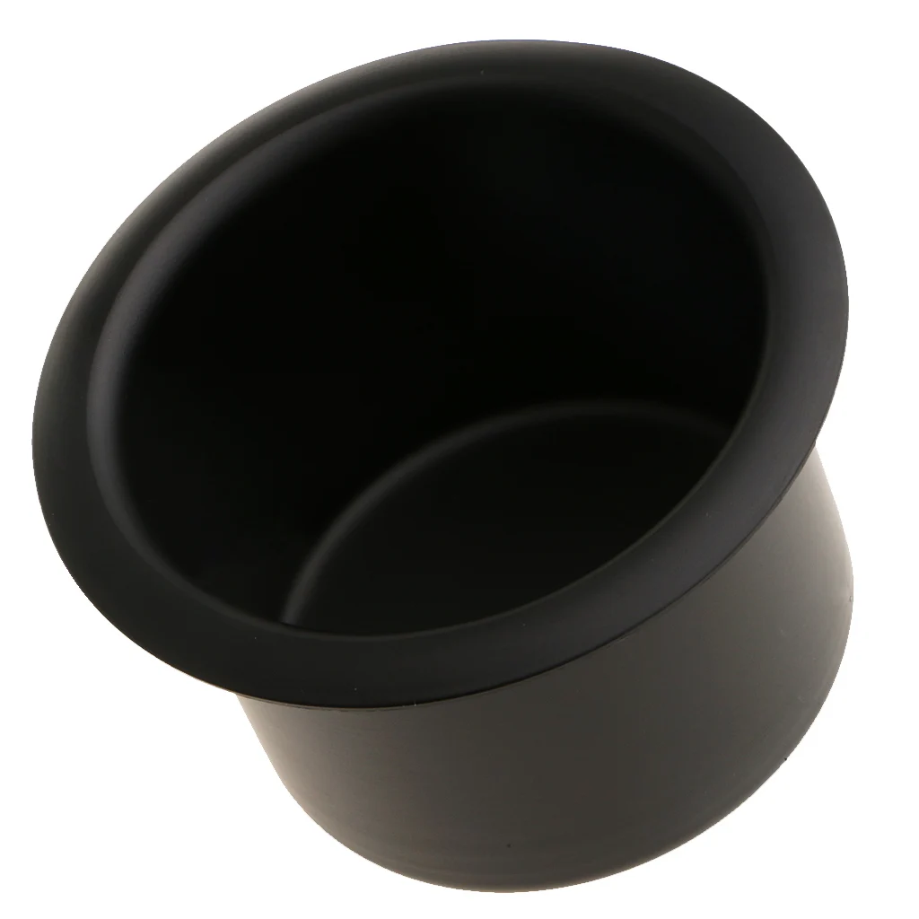 Набор из 4 черных утопленных держателей для напитков морской лодки Кемпер RV