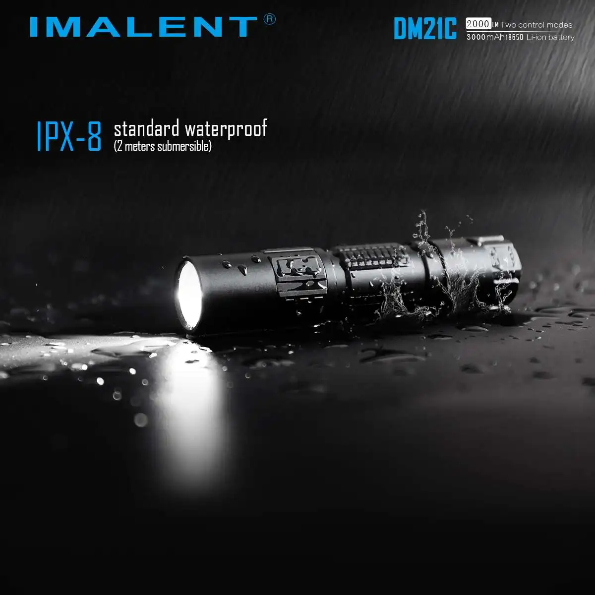 IMALENT DM21C XHP35 HI O светодиодный дисплей 6 режимов 2000 люмен Magetic usb зарядка светодиодный тактический фонарь светодиодный 18650 фонарь лампа