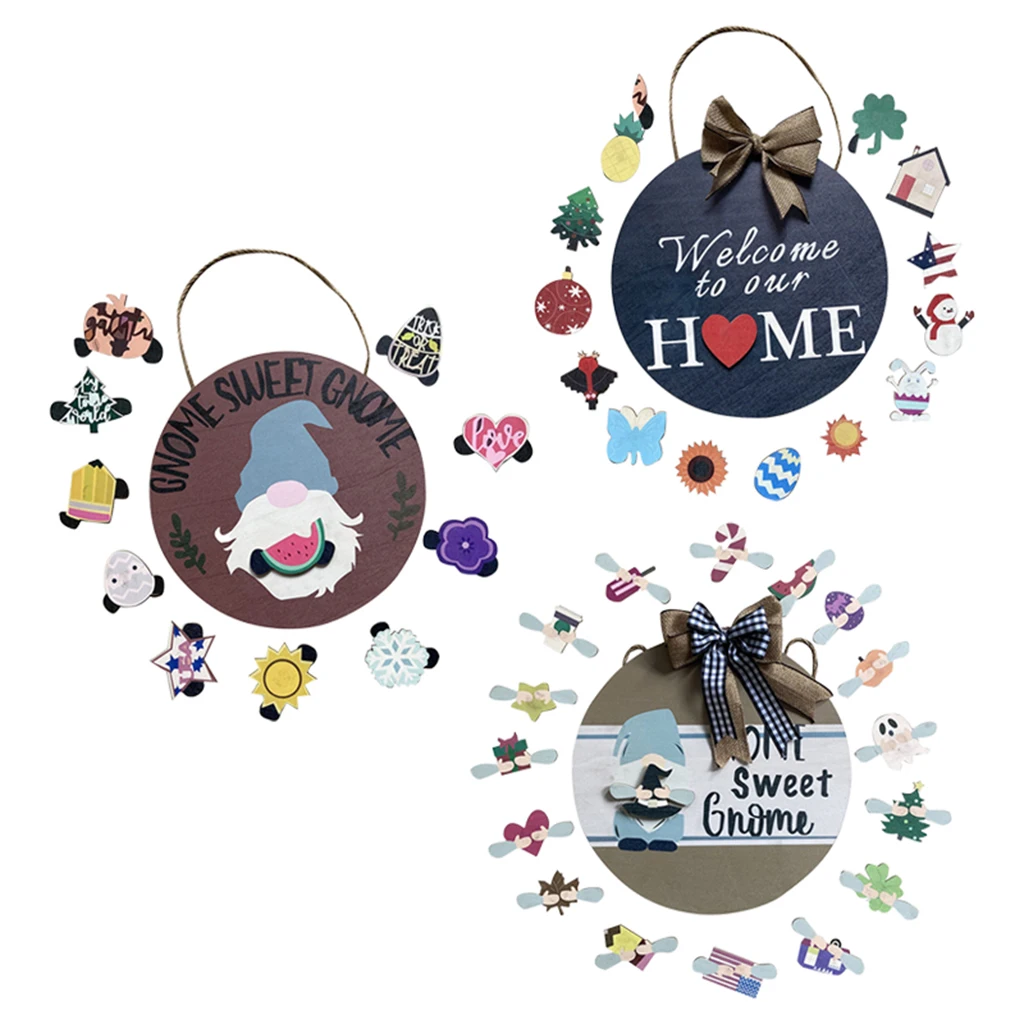 

Welcome Sign Decor Door Hangers Hanging Christmas Housewarming Ornaments