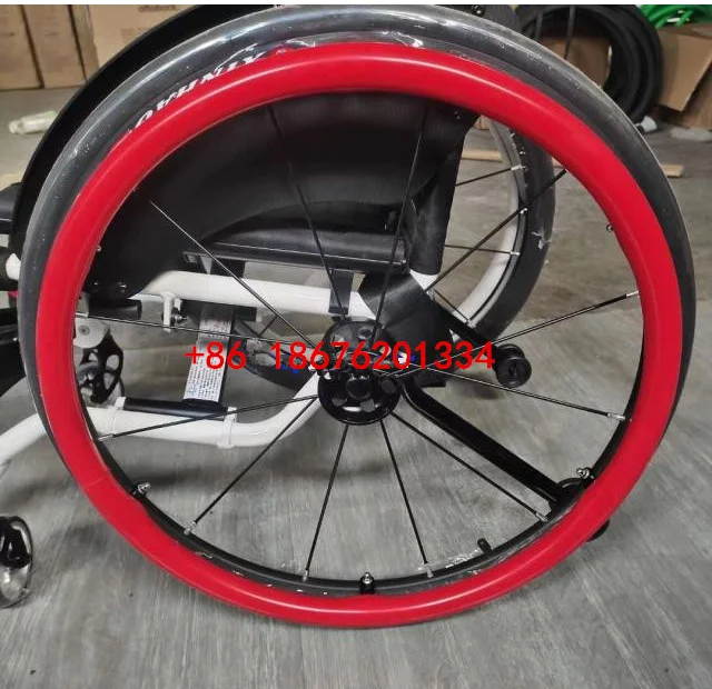

[One pair]Sport Manual Wheelchair Pusher Snare Anti-Skid Protective Sleeve Silica Gel Sleeve 24 inch Wheels