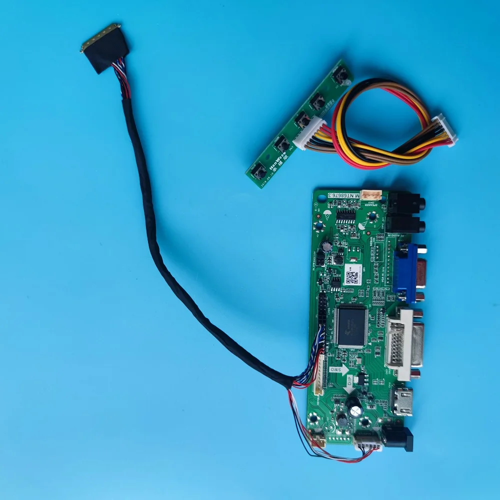 

Kit For B156XTN03.2/3.4/3.0 Monitor DVI Panel LED LCD 15.6" 40pin LVDS Controller board Audio HDMI-compatible VGA 1366X768