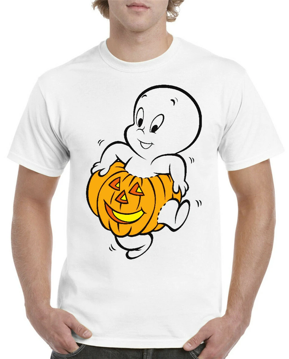 Casper/футболка на Хэллоуин футболка для взрослых и детей с героями мультфильмов