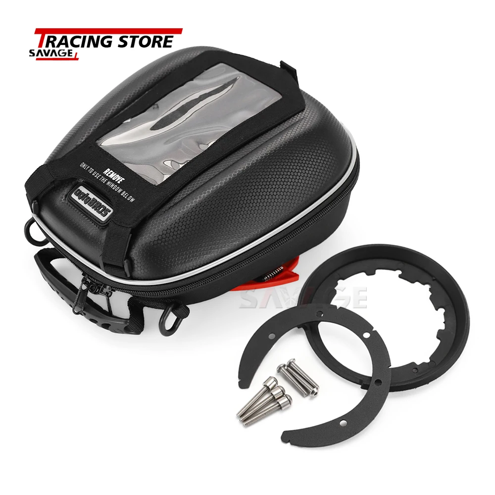fuel tank bag luggage for duke rc 125 200 250 390 adv motorcycle accessories tanklock multifunction waterproof phone racing bags free global shipping