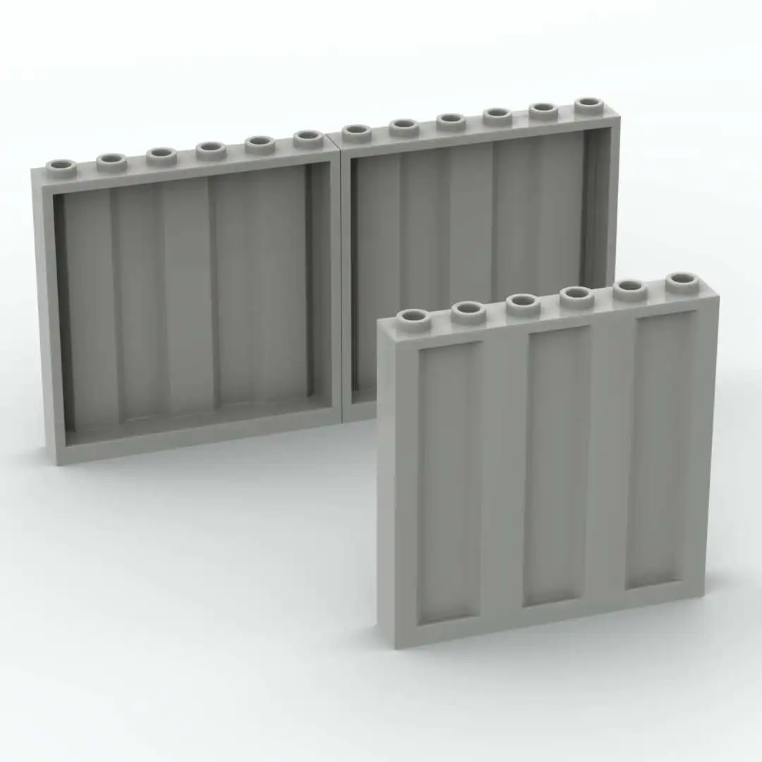 

18pcs Panel 1x6x5 Corrugated MOC Building Bricks Parts Assembly Blocks diy Toys for Children Kids Gifts 23405