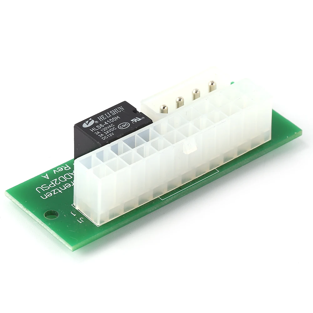 

Power Supply Connector Adapter Multiple Dual Power Supply Adapter ATX 24 Pin to Molex 4 Pin for Miner Mining