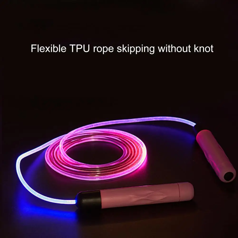 

Wear Resistant Good Hand Feeling Novelty Glowing Skipping Rope for Women