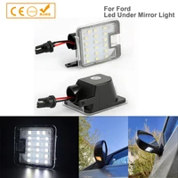 2pcs puddle lights led under mirrors lamp for ford focus iii mondeo iv kuga ii c max s max wa6 grand escape galaxy car styling