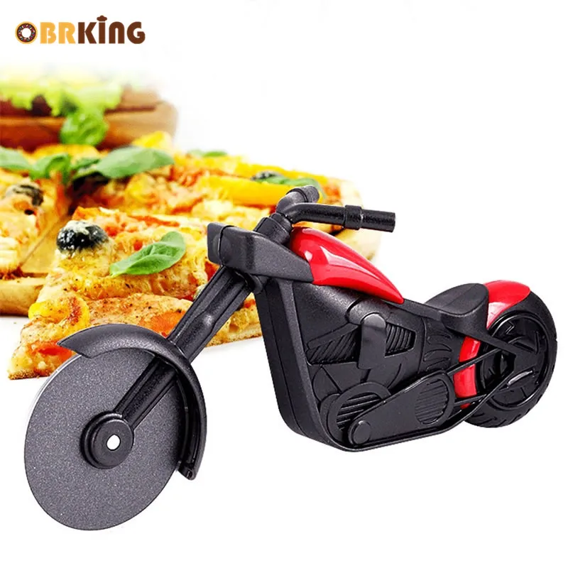 Нож для пиццы OBRKING в форме мотоцикла колесо торта лопатка кухонный скребок