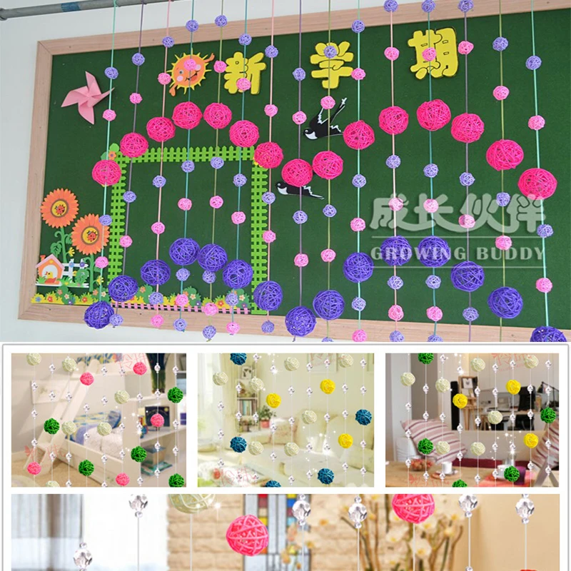 10 шт./лот 5 см Ротанговые шары для детского праздника украшения дня рождения