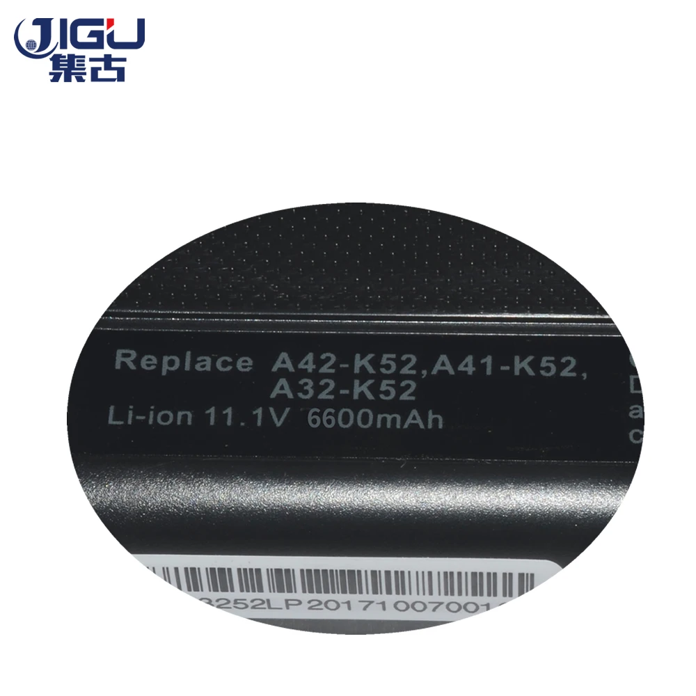 Высококачественный аккумулятор JIGU 9 ячеек для ноутбука ASUS K52 K52D K52DE K52DR K52F K52J K52JB K52JC