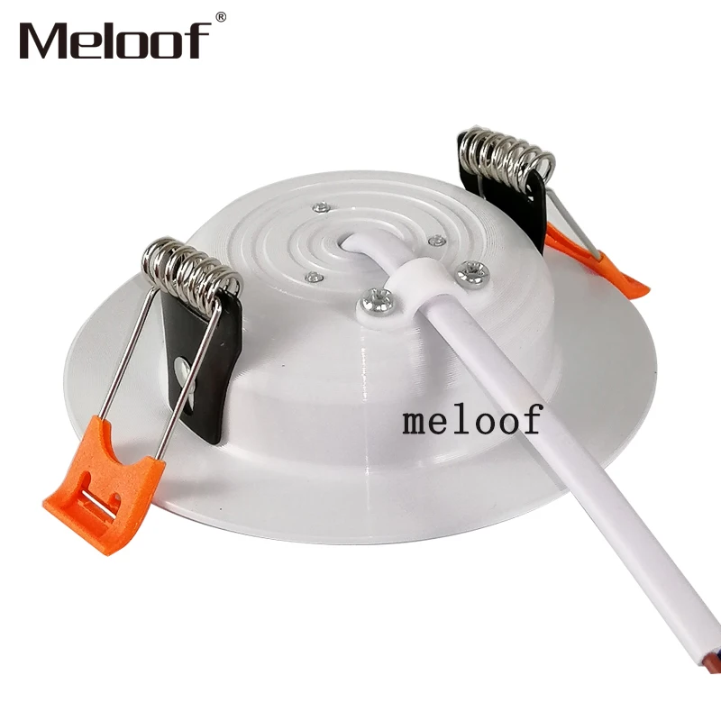 Белый Светодиодный точечный светильник встраиваемый алюминиевый комнатный