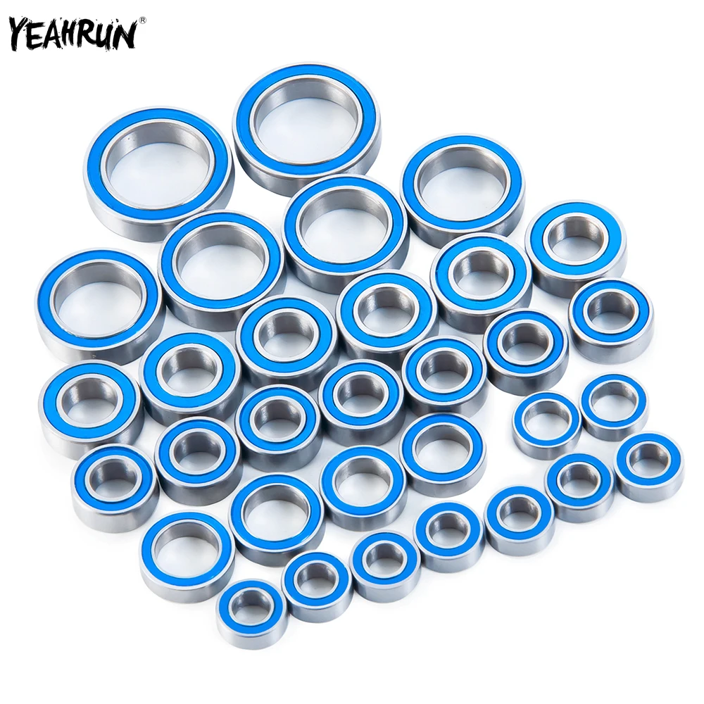 

Полный комплект шарикоподшипников YEAHRUN 32 шт., резиновый герметичный подшипник, хромированная сталь для 1/10 RedCat Gen8, обновленные детали для рад...