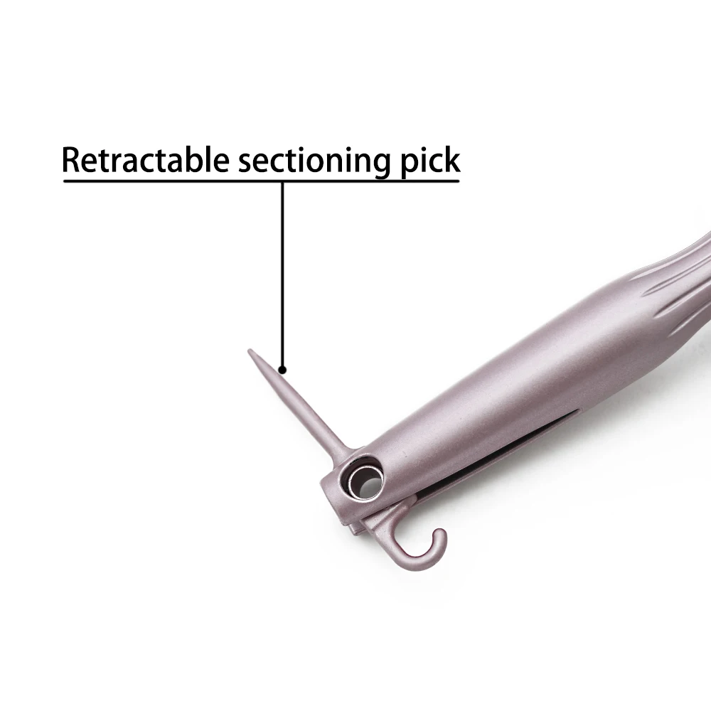 Розовое золото кабана щетина алюминиевая круглая щетка Парикмахерская