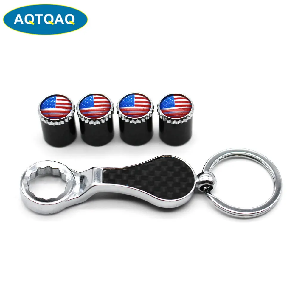 5 шт./компл. эмблема американского национального флага Авто колеса шины воздушный