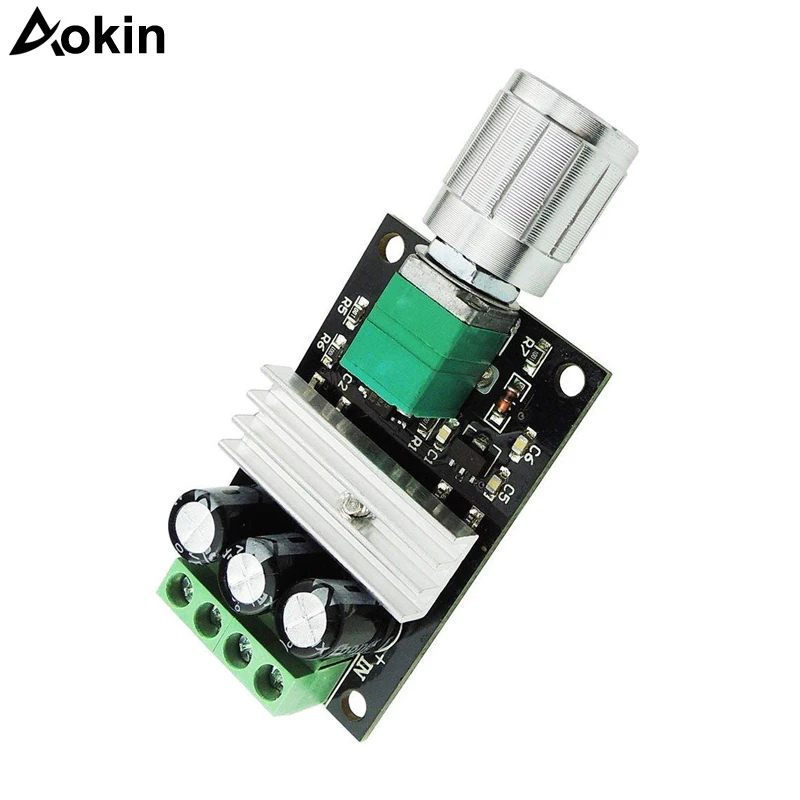 6V-28V 3A контроллер скорости двигателя постоянного тока PWM переменная скорость
