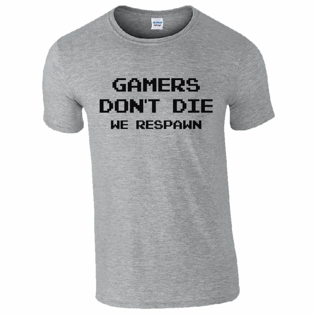 Gamers Don't Die We Respawn Cod PS4 Xbox игровая забавная футболка игровой подарок для фанатов