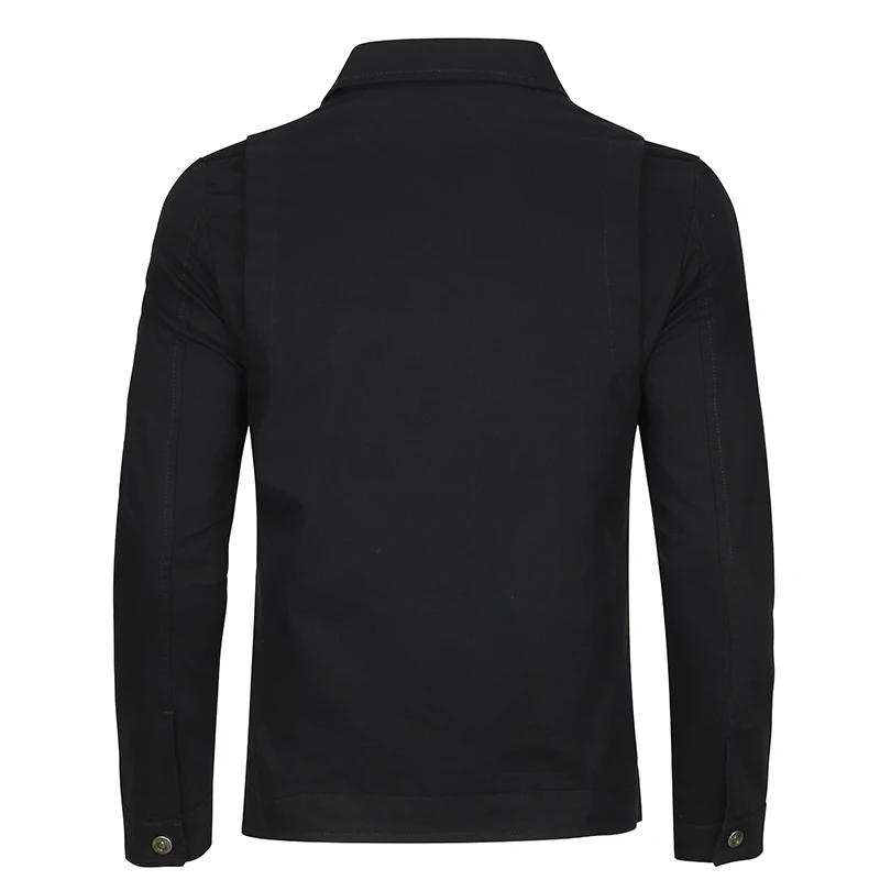 Простое однобортное пальто для мужчин однотонная мужская куртка из полиэстера с