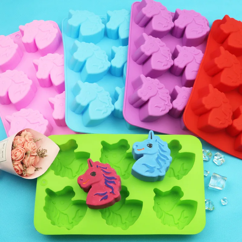 

Unicorn 6 Even My Little Silicone Cake Mold Handmade DIY Chocolate Mold XG231