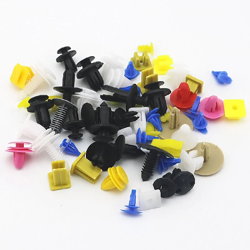 

50/100/200PCS Mixed Bumper Auto Fastener Clip Retainer Rivet Door Panel Fender Liner Universal Car Clips