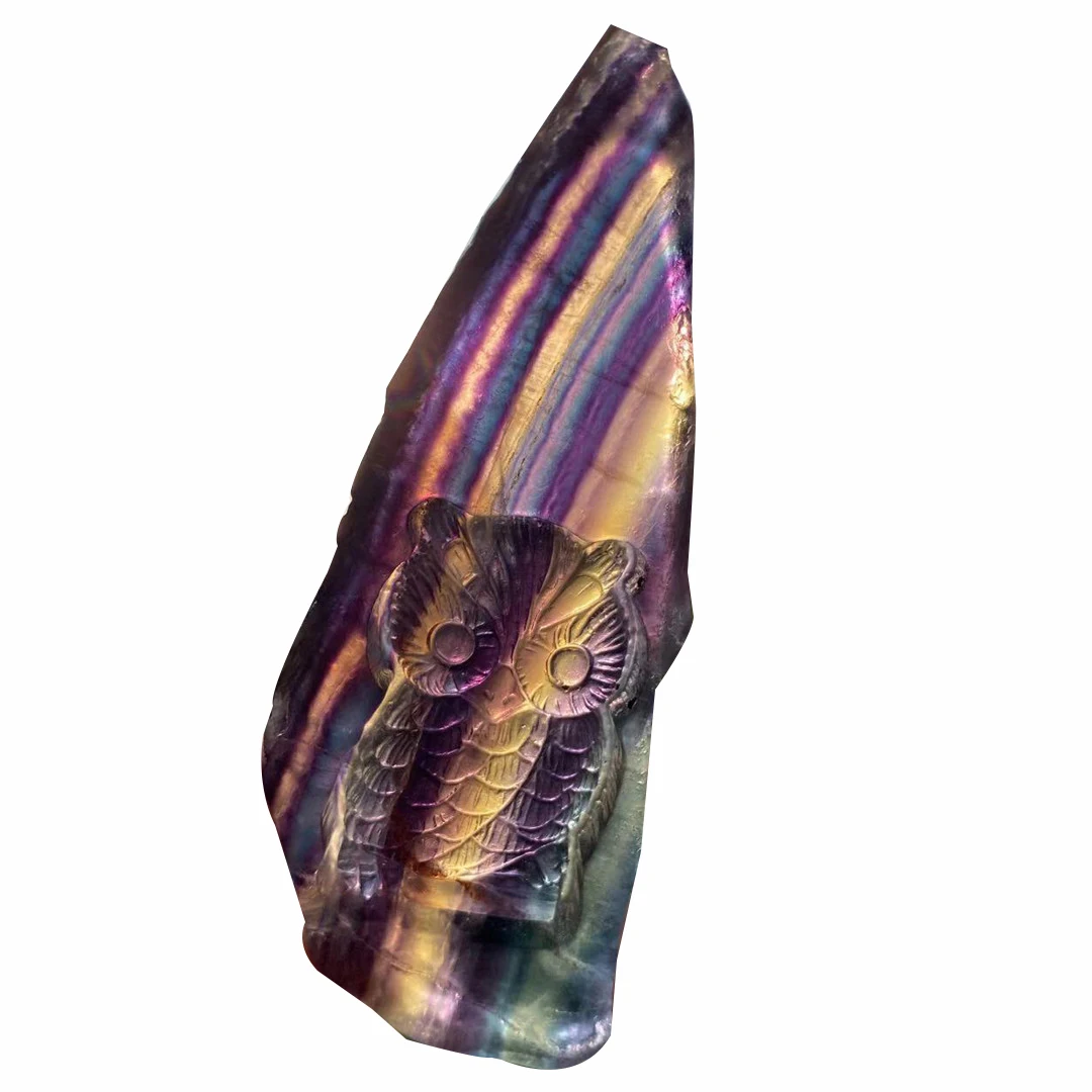 Флюорит Сова кристалл натуральный камень остров Камни Кристаллы Викка Кристалл