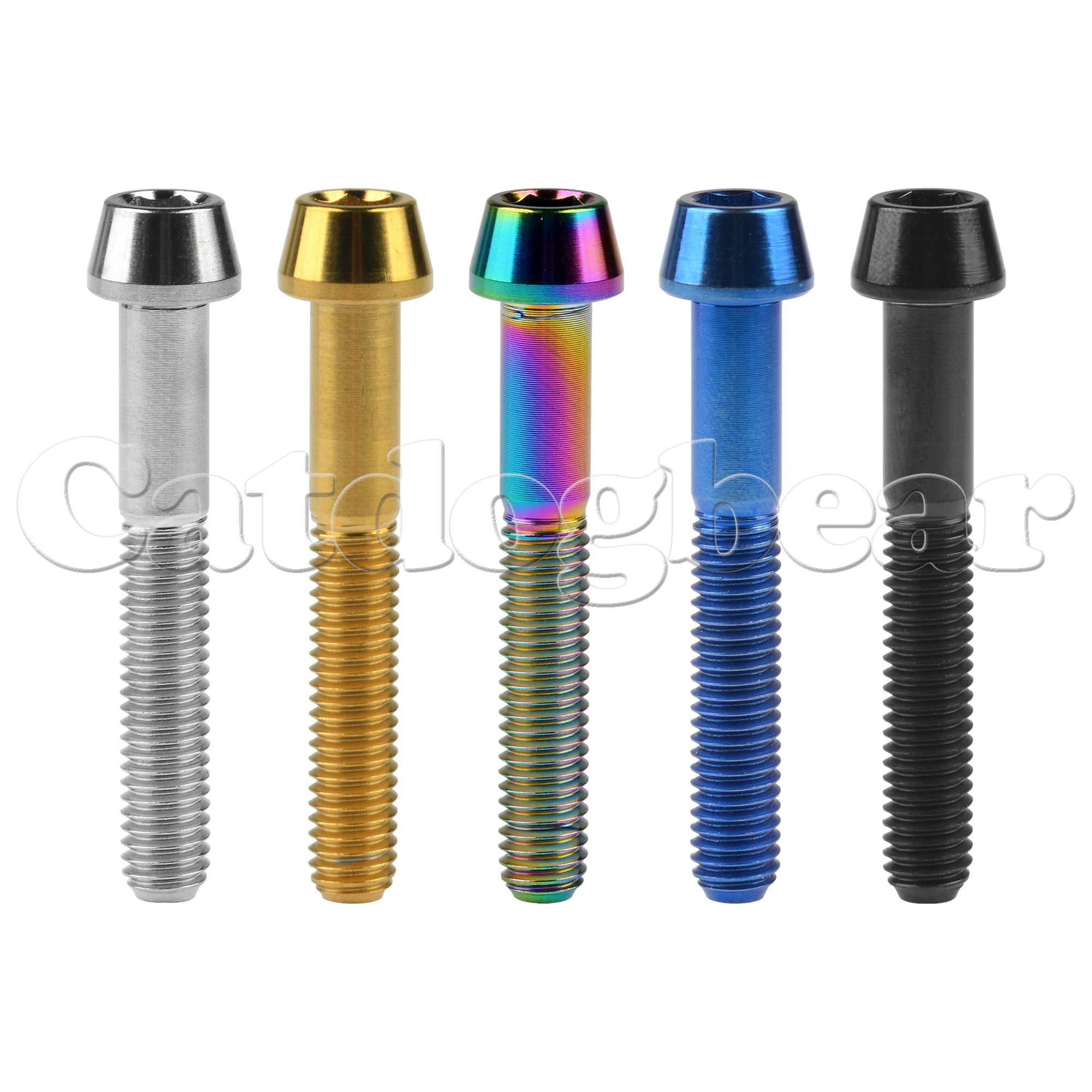 

Catdogbear Titanium Bolt M6x40mm Hex Head Screw for Bike Accessory 5 PCS