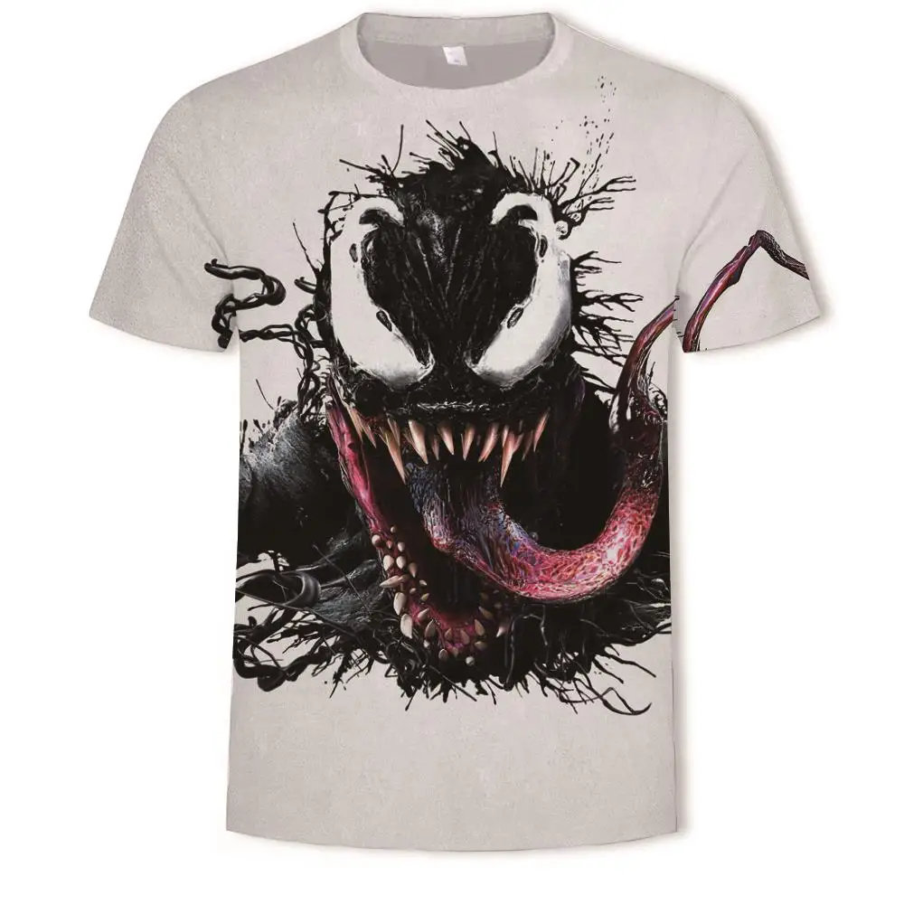 Marvel Футболка Летний Лидер продаж мужская одежда Venom 3d цифровой печати
