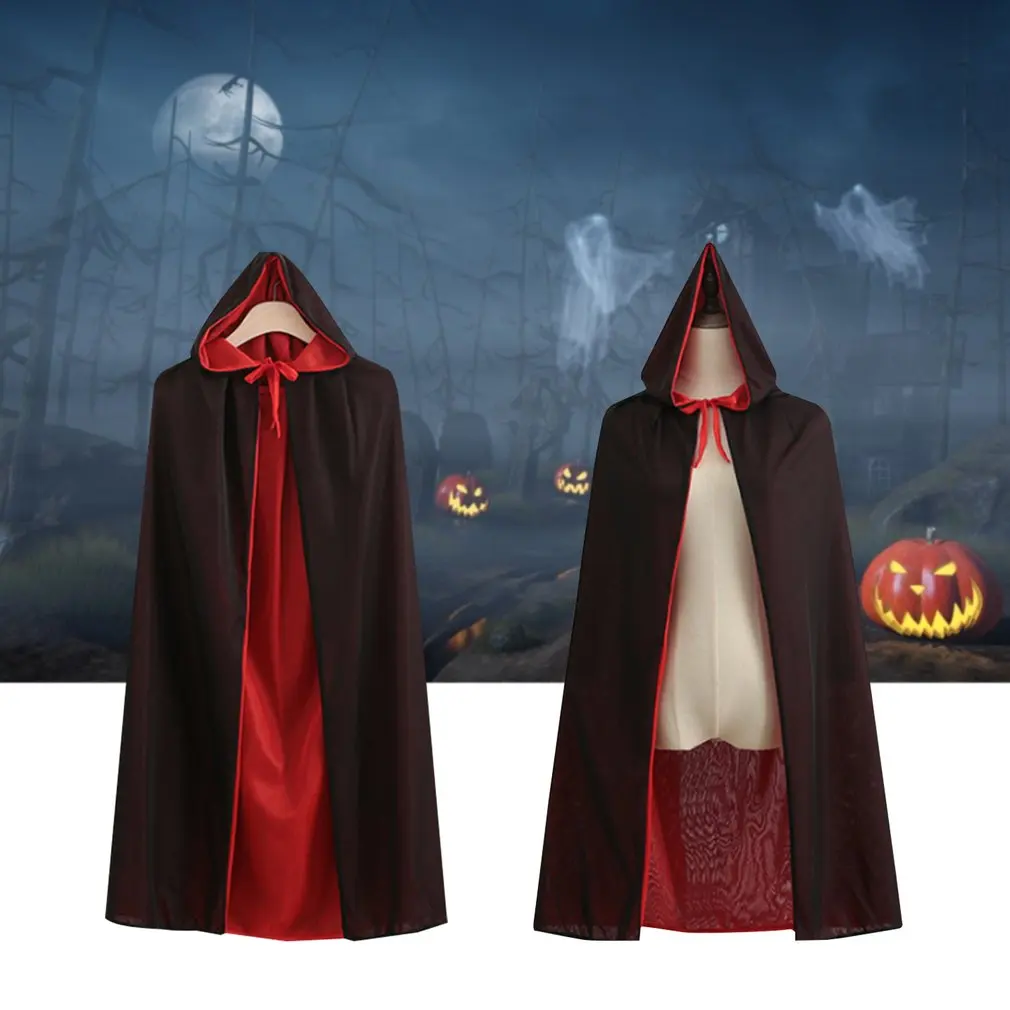 Плащ-накидка на Хэллоуин с капюшоном для мужчин женщин девочек и мальчиков |