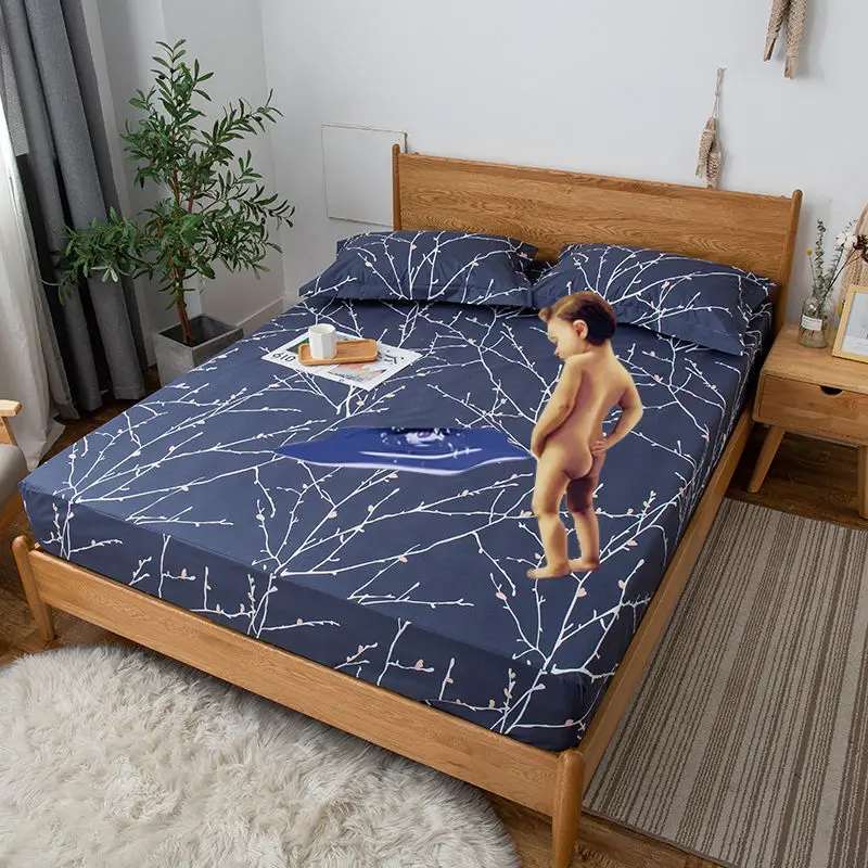 

Children waterproof bedspread, bedwetting mat cover, Simmons protective cover, anti-slip, dustproof, anti-fouling cover, machine