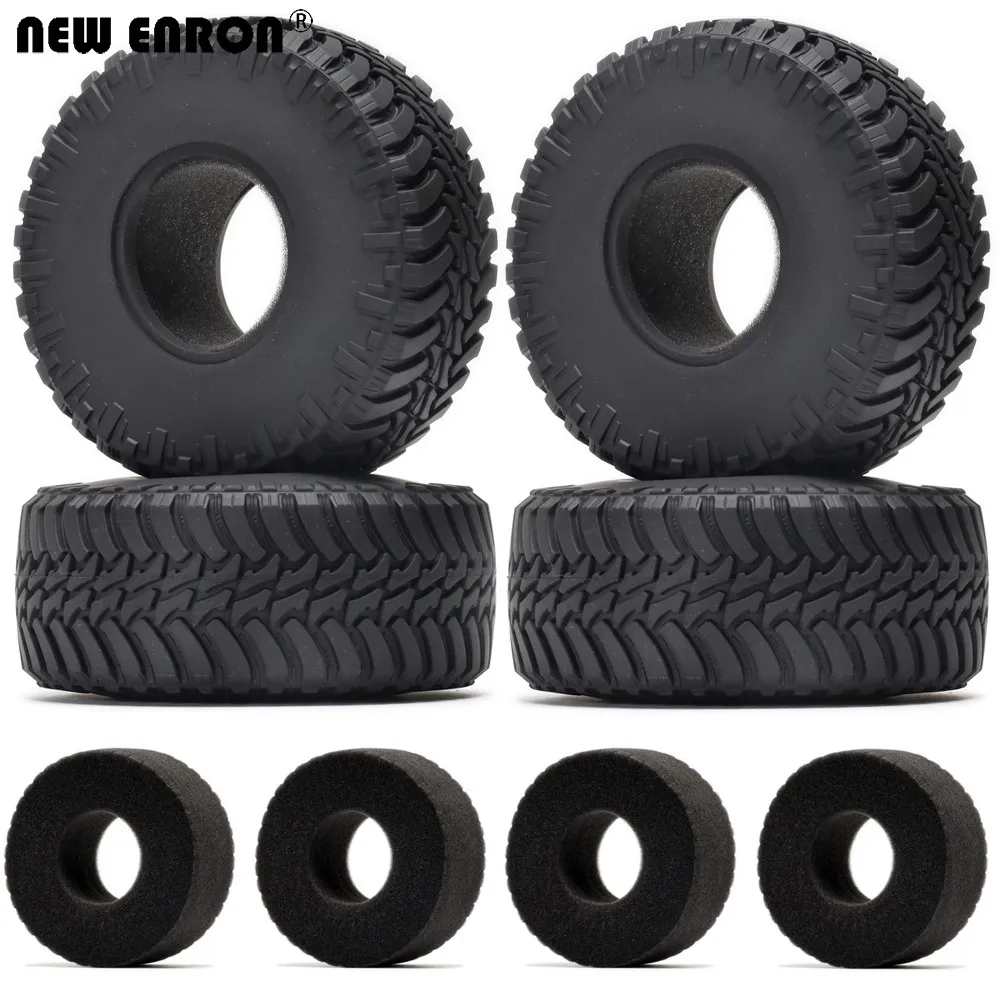 

NEW ENRON 4P 2.2" Rubber 130MM Tyre Tires For 1/10 RC CAR BEADLOCK Rock Crawler Axial SCX10 SCX10 II YETI Traxxas TRX-4 KM2 RR10