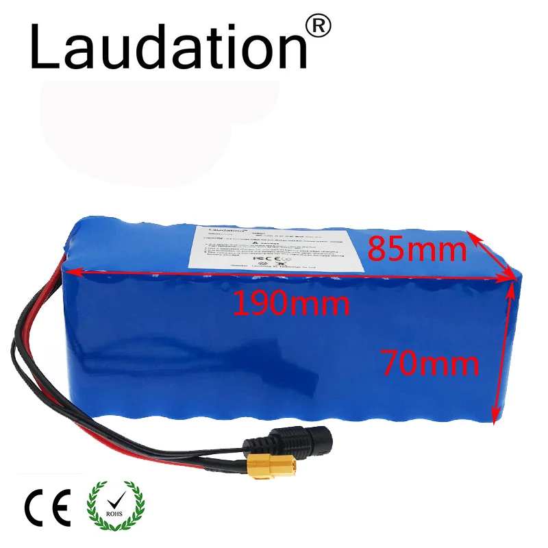 Laudation 36V12ah литиевая батарея электрического велосипеда 42V 18650 литий ионная