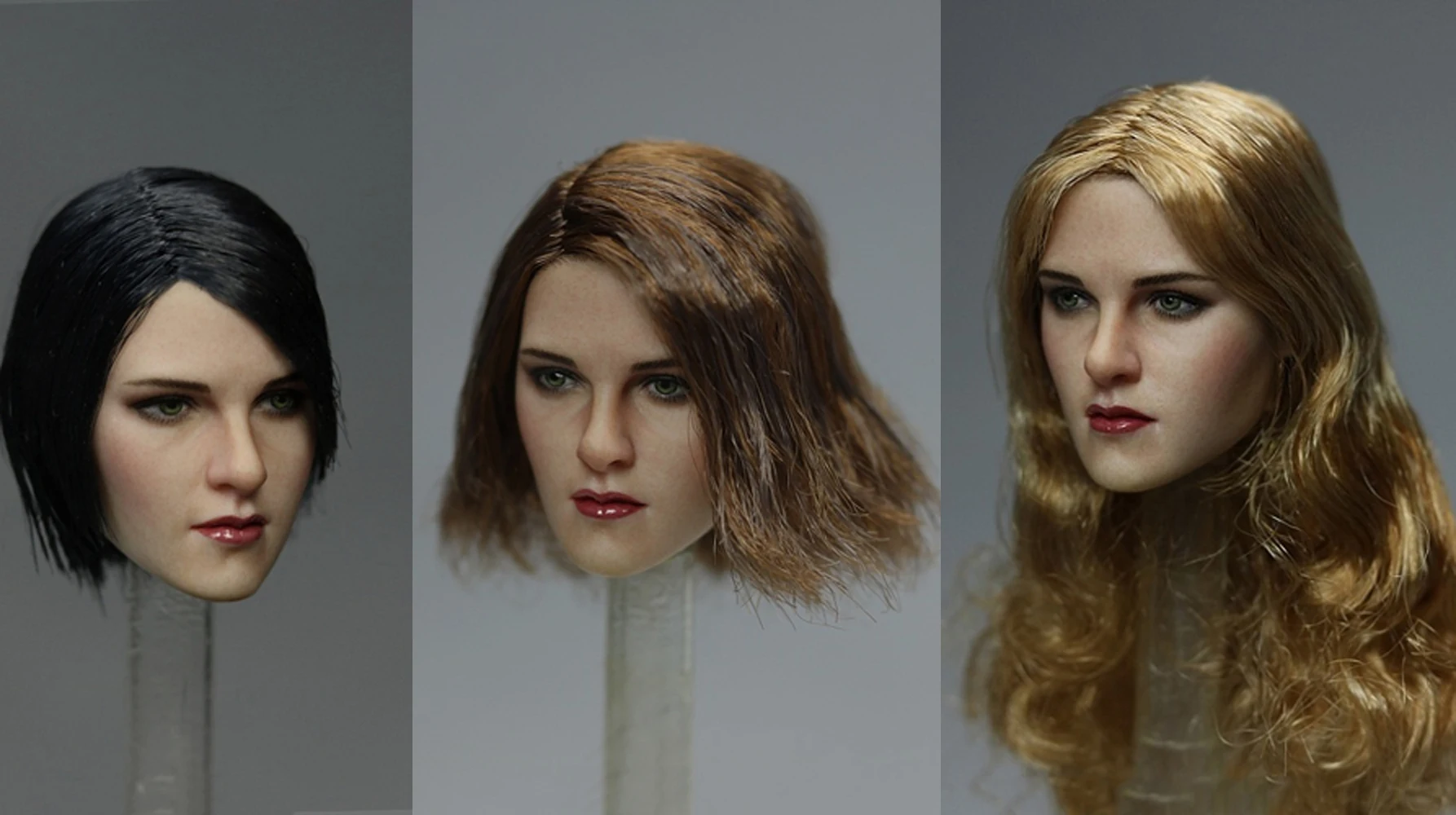 

1/6 Scale Kristen Stewart Head Sculpt 12" Female Seamless Body Model 12 inches Action Figures